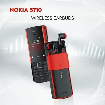 • Nokia 5710 with inbuilt Wireless Earbuds